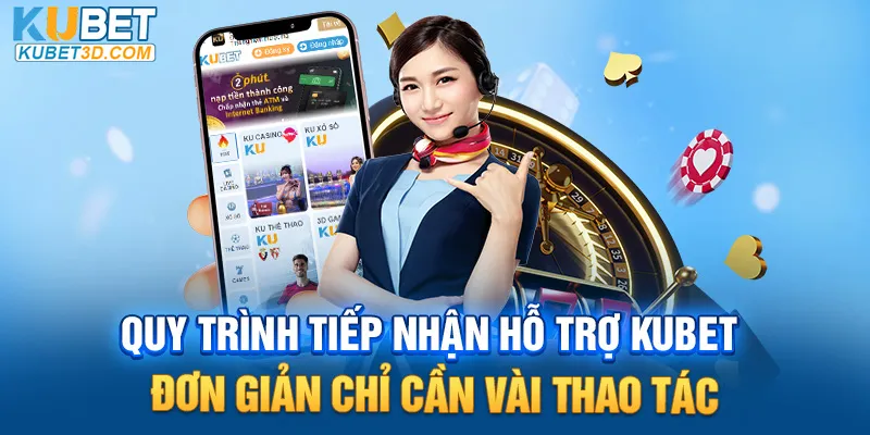 Quy trình tiếp nhận hỗ trợ Kubet đơn giản chỉ cần vài thao tác